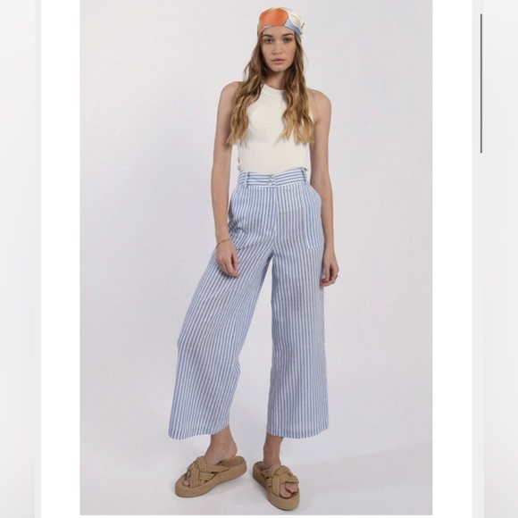 Striped wide leg pant - Picture 2 of 4